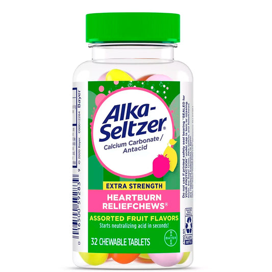 Alka-Seltzer Extra Strength Heartburn Relief Chews Assorted Fruit