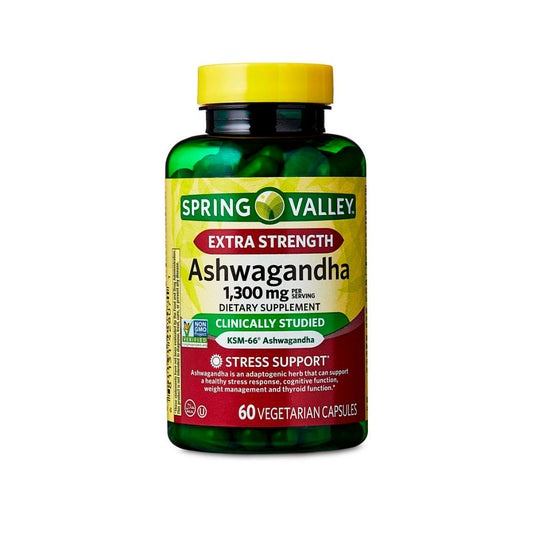 Extra Strength Ashwagandha 1300 mg, 60 vcaps