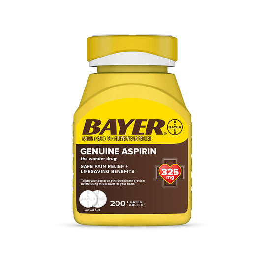 Bayer Genuine Aspirin Aspirina 325 Mg Con 200 Tabletas