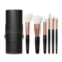 Morphe Juego De Brochas De Viaje De 6 Piezas Roseaway Color Negro