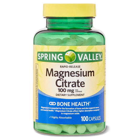 Citrato de Magnesio 100mg 100 capsulas