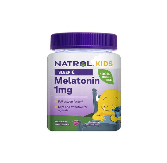 Natrol Melatonina Kids 1mg 60 Gomitas de Fresa - Facilita el descanso