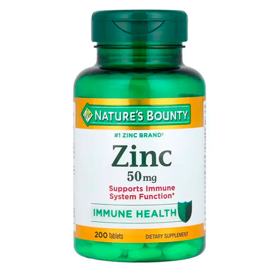 Zinc 50 mg - 200 tabletas - Nature´s Bounty